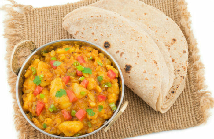 Chapati & Vegetable Kurma